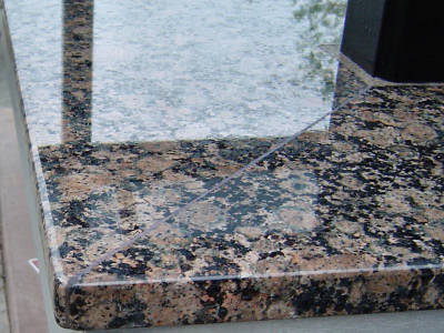 Baltic Brown Granite Seam Close Up