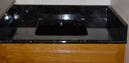 Blue Black Granite Vanity