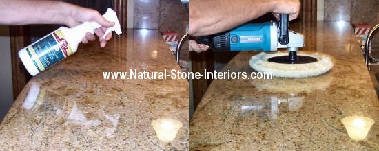 How to polish granite countertops.