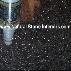 Polished Black Galaxy Granite