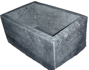 Unoiled Soapstone Sink