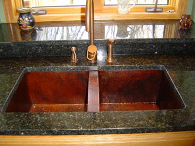 Verde Labrador with Copper Sink