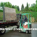 Unloading Granite Slabs