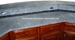 Unoiled Iceflower Soapstone Kitchen